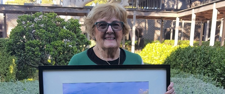 Aged care art competition renews resident’s passion