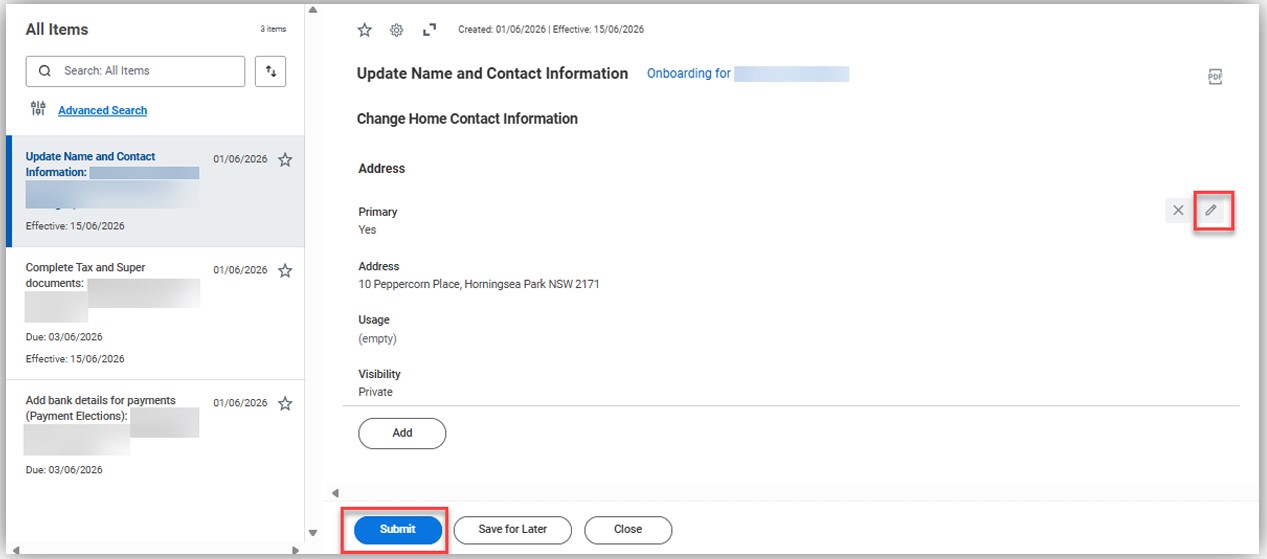 Contact information