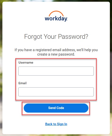 Return to sign-in screen