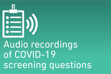 COVID-19 screening questions