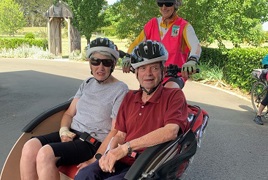 Cycling Without Age and Gosling Creek residents Cycling Without Age and Gosling Creek residents