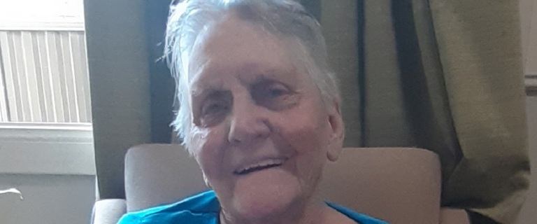 Rosemore resident Vera on her birthday Rosemore resident Vera on her birthday