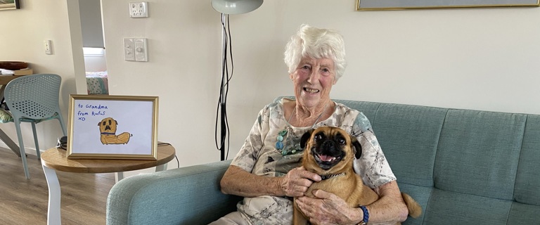 Westhaven resident Dorothy Sherratt with Bonnie_edited.JPEG