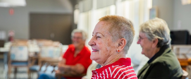 Baycrest residents enjoy a BHAA session