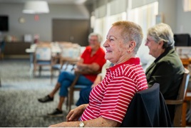 Baycrest residents enjoy a BHAA session