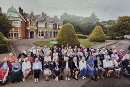 Christine at the 80th war reunion at Bletchley Park_.jpg Christine at the 80th war reunion at Bletchley Park_.jpg