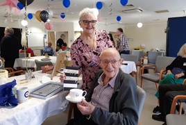 Clyde was surrounded by his family and friends for his 100th birthday
