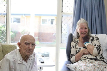 Father and daughter, Col and Julie