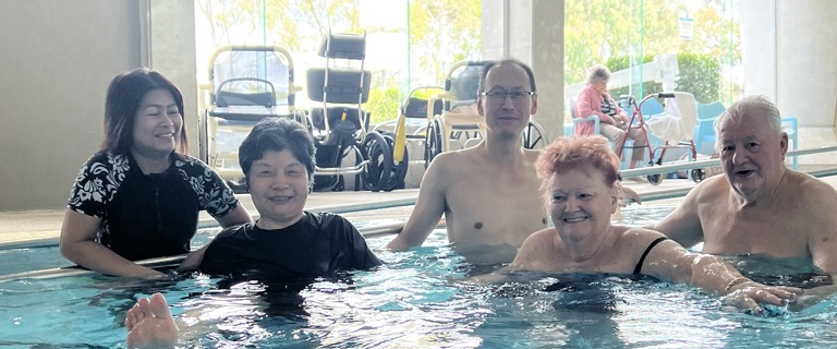 Highwood Court residents enjoy hydrotherapy.jpg Highwood Court residents enjoy hydrotherapy.jpg