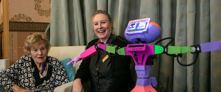 Julie and ABI the robot.jpg Julie and ABI the robot.jpg