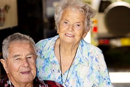 Marion and Desmond love spending time with their great-grandchild