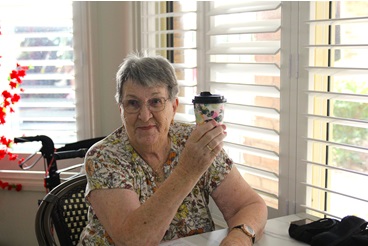 Roma enjoying her coffee_.jpg