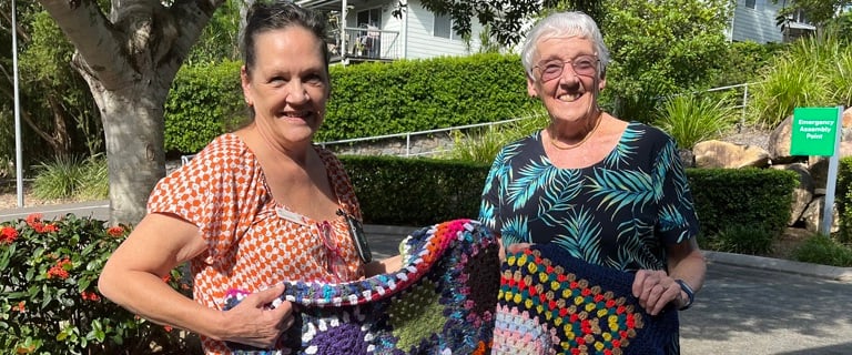 Susan and Jo with donated blankets.jpg