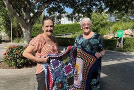 Susan and Jo with donated blankets_.jpg