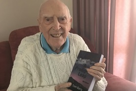Tom Barry and his book 'A Prodigious Leap' Tom Barry and his book 'A Prodigious Leap'