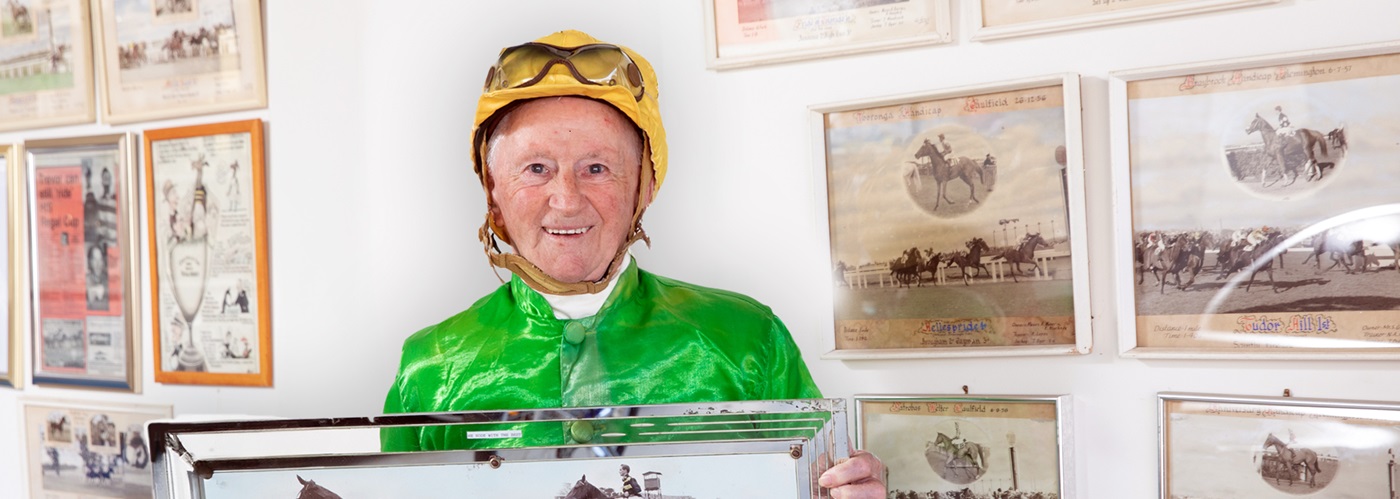 Trevor in his winning silks.jpg