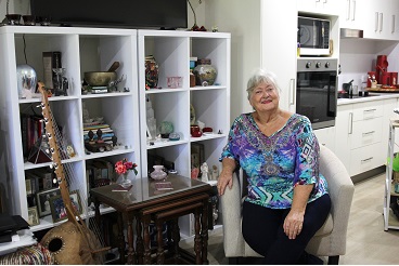 Zoe in her studio apartment in Rowes Bay retirement village_.jpg