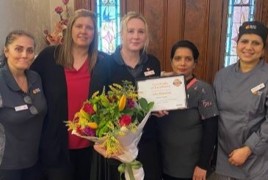 Julie Roppola and the Montclaire residential care team