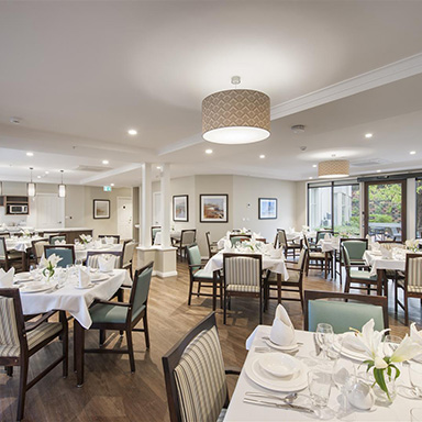 Templestowe Manor Residential Aged Care - dining area 