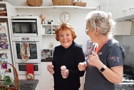 Kate has regular visits from the physiotherapy team_.jpg Kate has regular visits from the physiotherapy team_.jpg